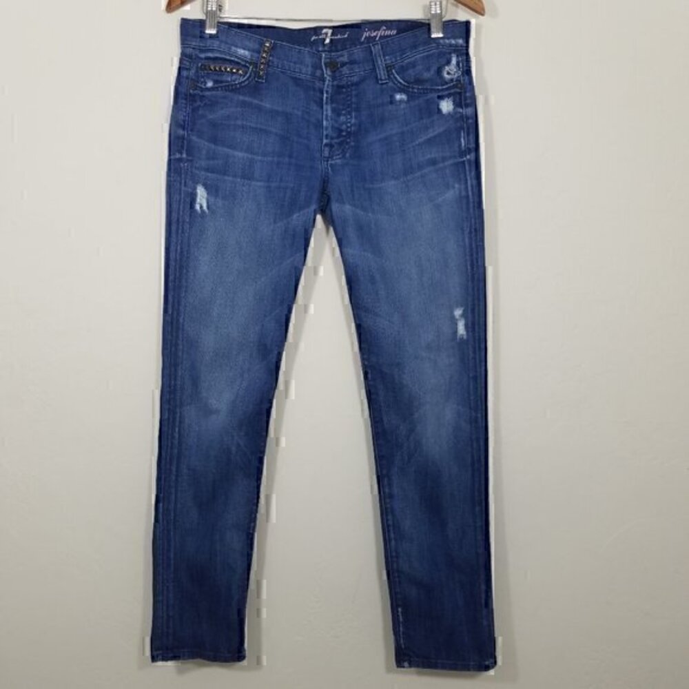 7 For All Mankind Josefina Button Fly Jeans Size 27